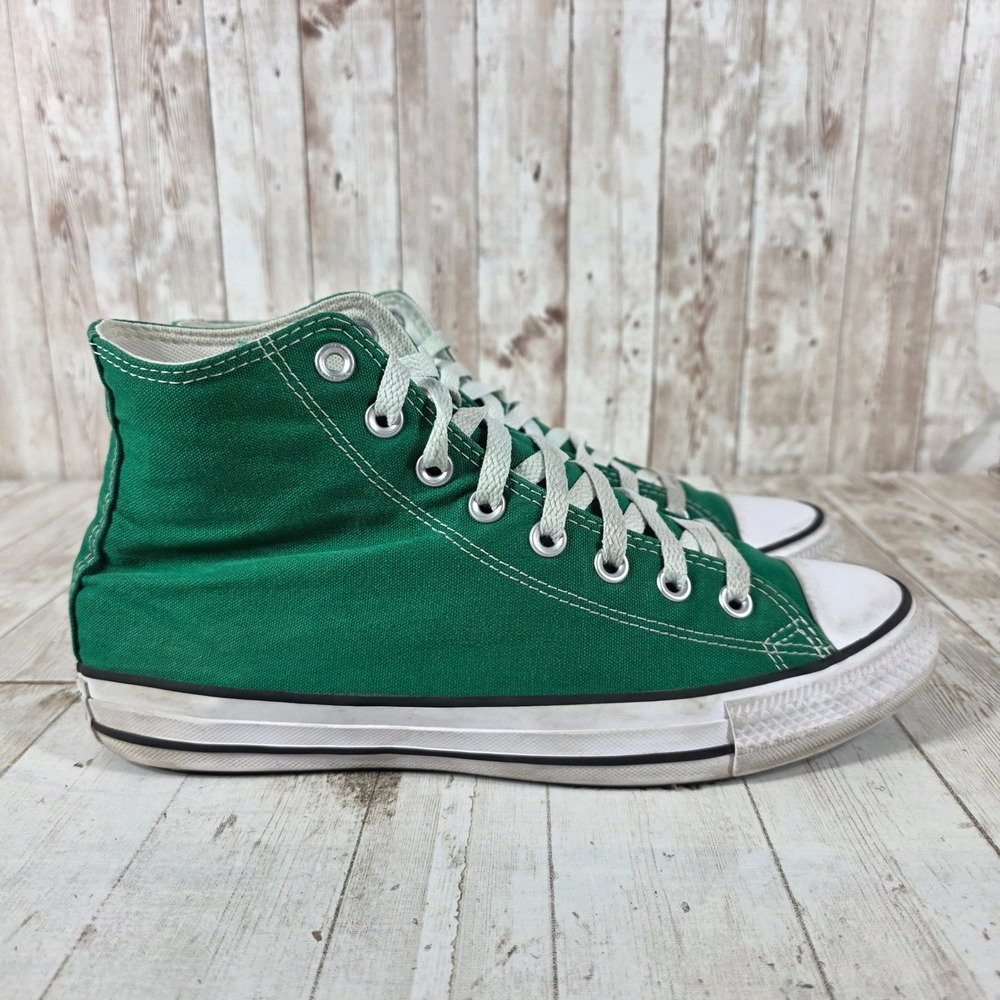 Converse Chuck Taylor All Star High Top Green Sneakers 164027F Womens 10.5 8.5M